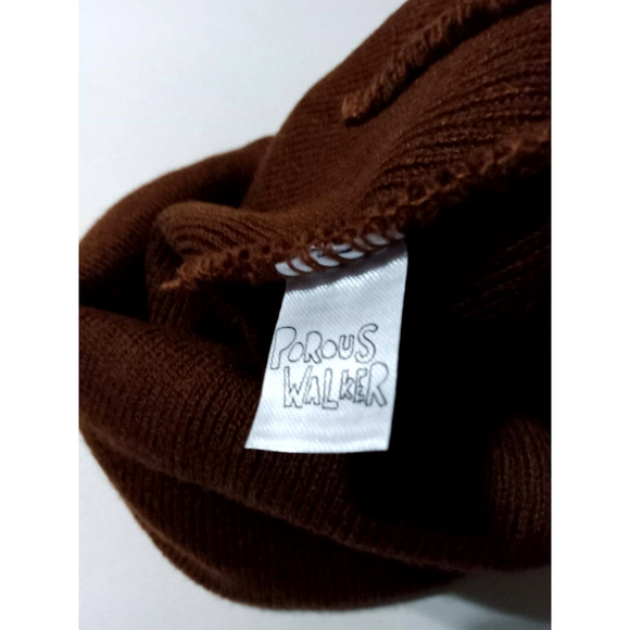 Brown Skull Beanie Hat - Picture 6 of 8